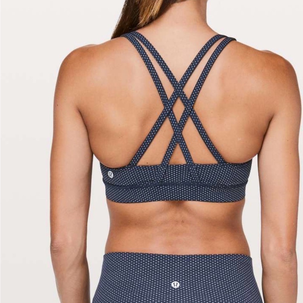 Lululemon Athletica Energy Bra
Pacific Pointe Jacquard True Navy Onyx Blue 10 - Picture 2 of 8